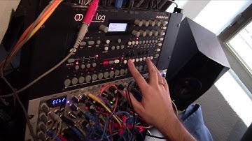 Analog Four, Octatrack, Eurorack Fun in the Studio