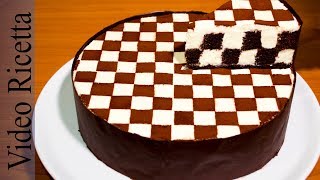 Torta a Scacchi - Chess Cake (con biscotti Oreo) - Video Ricetta