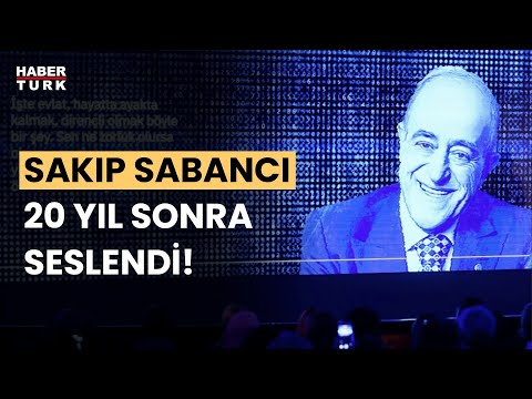 Sakıp Sabancı, 20'nci yıl anma töreninde yapay zeka modeliyle mesaj yolladı