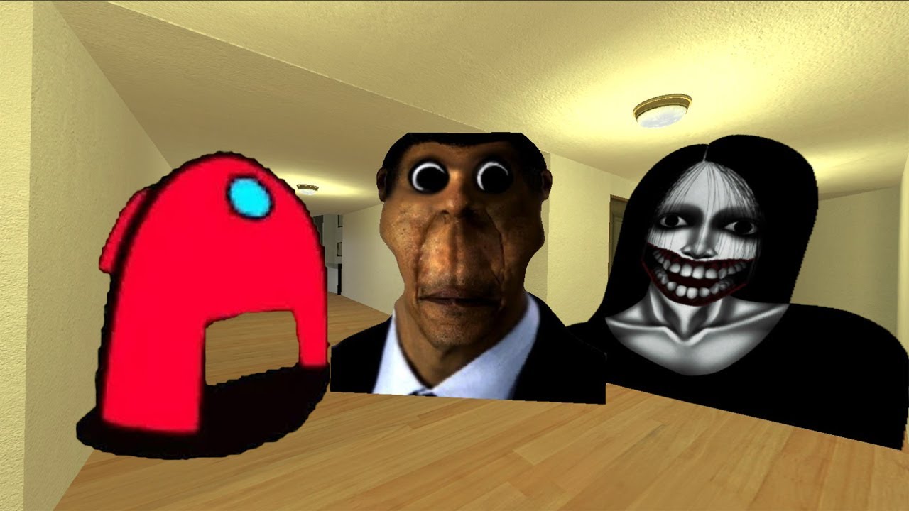Kuchisake Onna, Obunga And Scary Among Us Nextbot In Garry's Mod! - YouTube