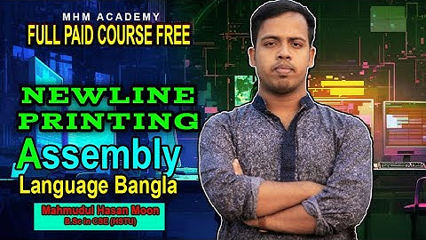 Assembly Language Programming 4 || Newline printing in assembly