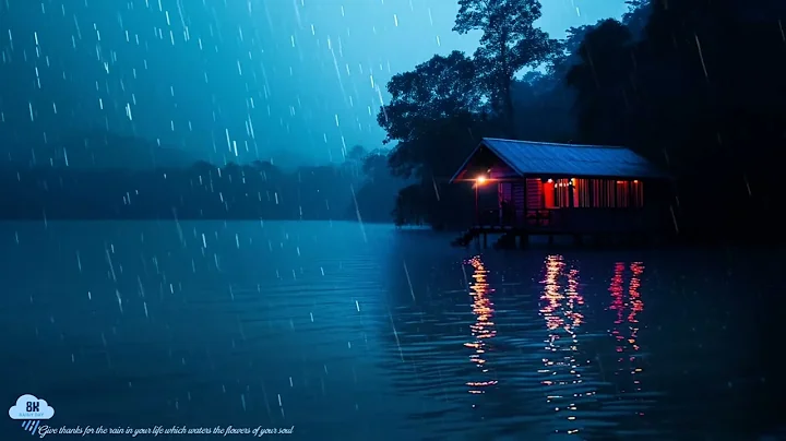 Fall into Sleep Instantly with Heavy Rain, Strong Wind & Awful Thunderstorm Sounds in Stormy Night