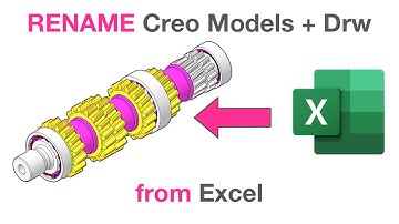 RENAME Creo Models and Drawings from Excel