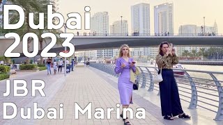 Dubai Vacation Destination | Jbr & Dubai Marina Walking Tour 4K | United Arab Emirates 🇦🇪