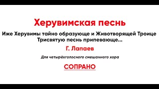 🎼 Херувимская Песнь Г. Лапаев (Сопрано)