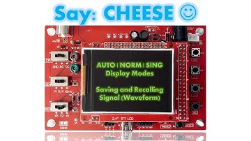 AUTO, NORM and SING Functionality of DSO 138 Oscilloscope | Saving and Recalling Waveform