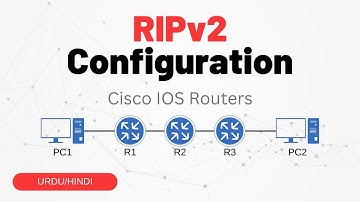 LAB-2: RIPv2 Configuration Tutorial with Three Routers and Two Systems | Urdu/Hindi