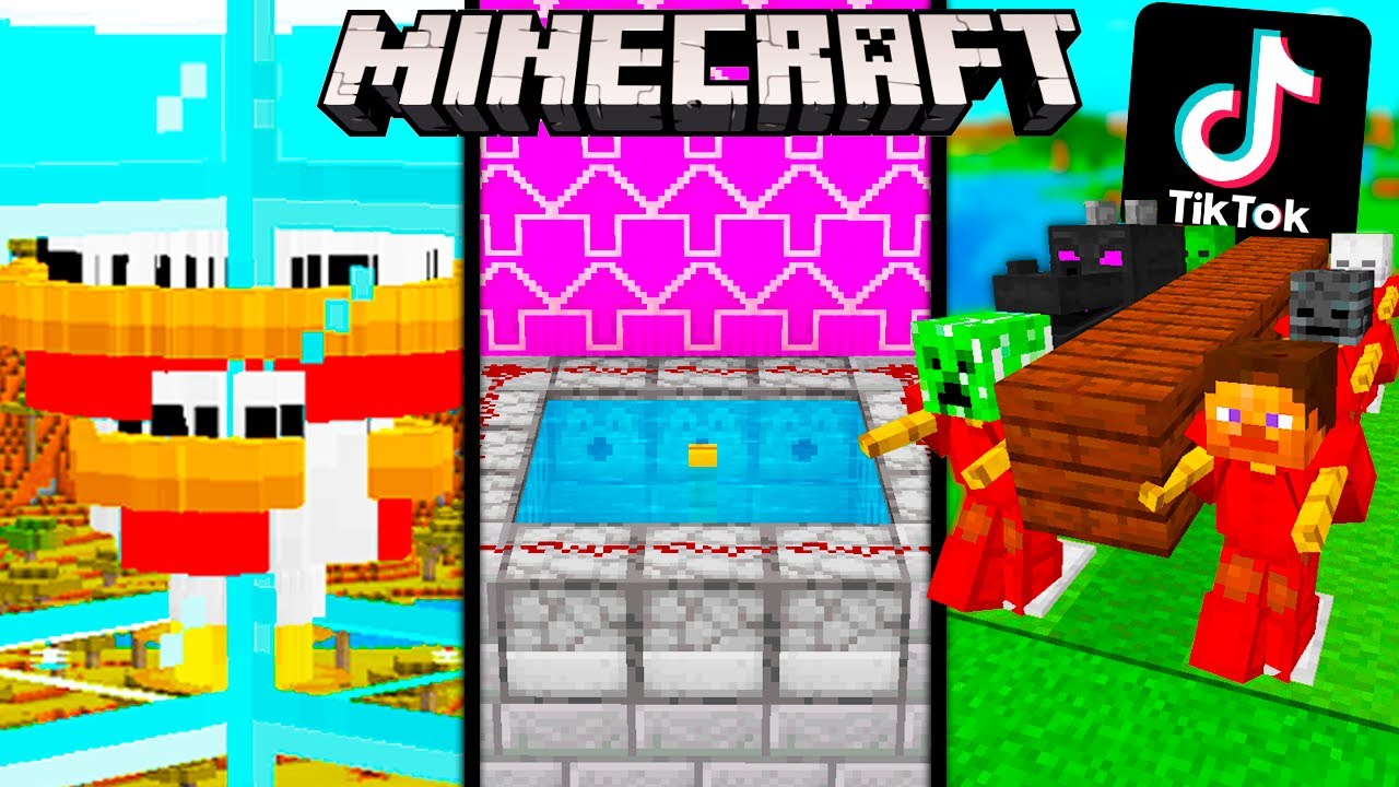 Todos os jogos de Minecraft que eu já fiz pra Tiktok. #trend #viral #m