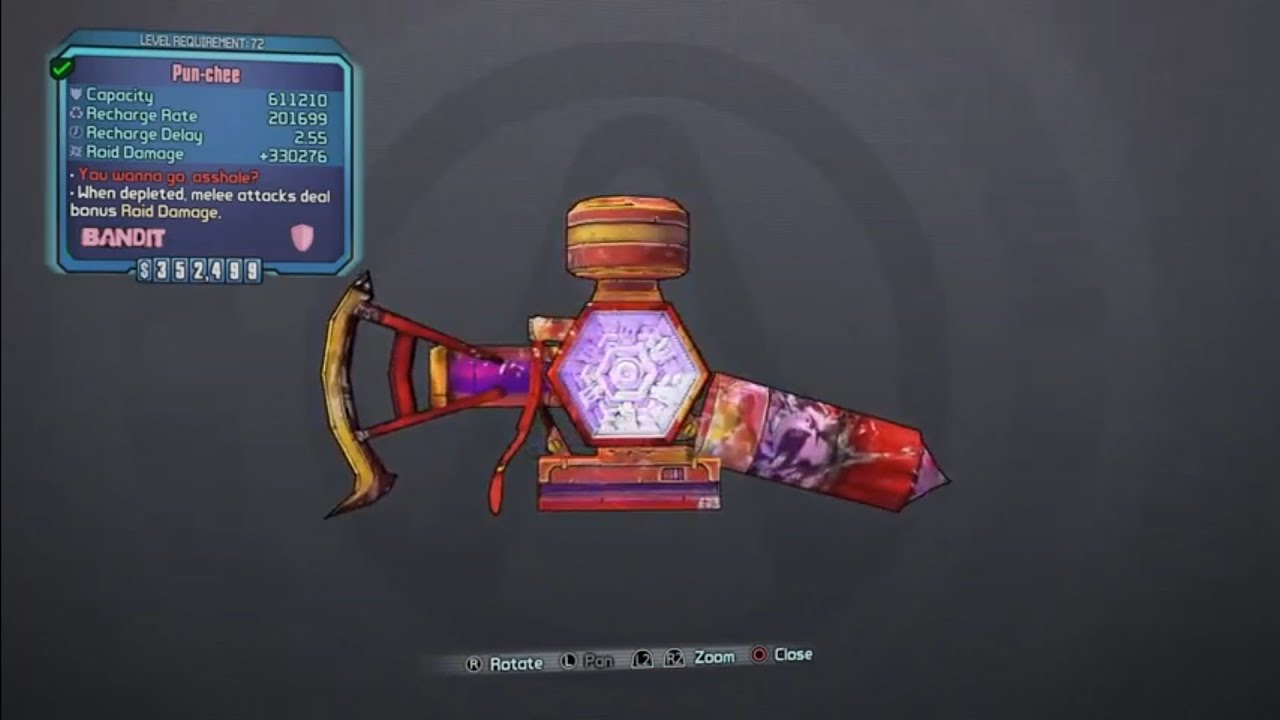 Borderlands 2, Seraph Loot Guide: Pun-Chee Shield