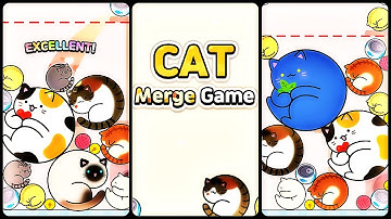 Merge Cat Game (Gameplay Android)