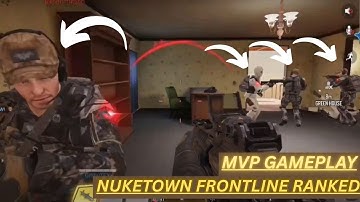 COD NUKETOWN FRONTLINE RANKED MVP GAMEPLAY