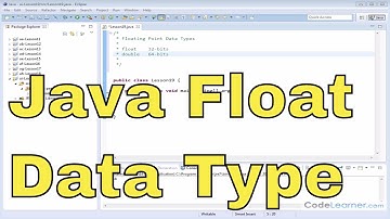19 - More Floating-Point Data Types in Java (Float and Double)