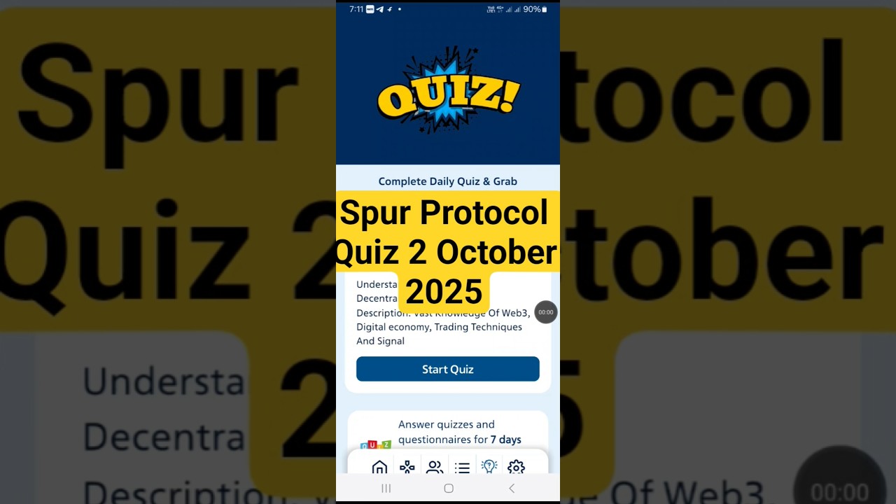 Spur Protocol Quiz 2 October 2025 