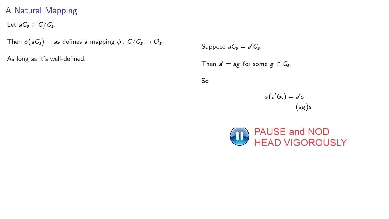 The orbitstabilizer theorem YouTube