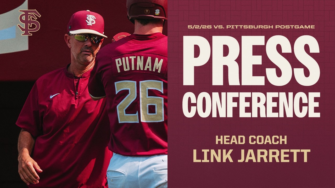 Image related to FSU Baseball | HC Link Jarrett Postgame Press Conference (5/2/26 vs. Pitt)