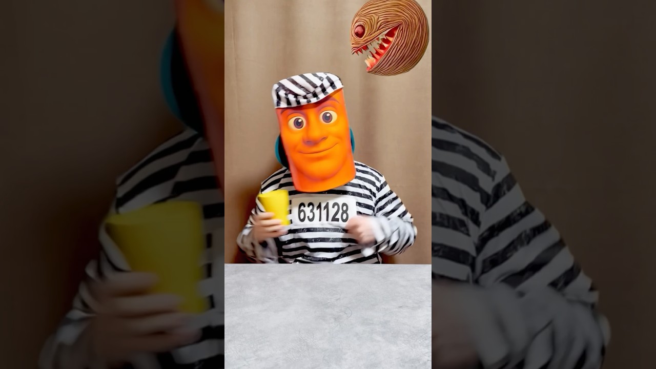 Epic battle! Prisoner vs PAC-MAN 