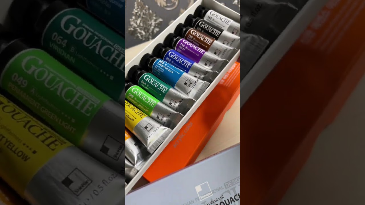 📦 Unpacking гуаши и акрила ShinHan Art