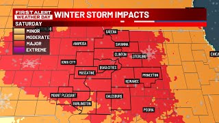 WEEKEND WINTER STORM: Major winter storm with accumulations at least 8′' in Quad Cities