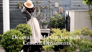 Decorating My Small Garden with English Cement Ornaments