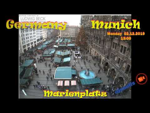 Munich Marienplatz Live Cam 02 12 2019 Youtube