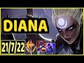 DIANA - 21/7/22 KDA GAMEPLAY