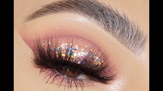 CRYSTAL GLITTER MAKEUP LOOK💖