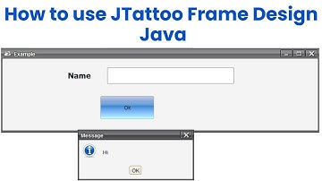 How to use JTattoo Frame Design Java