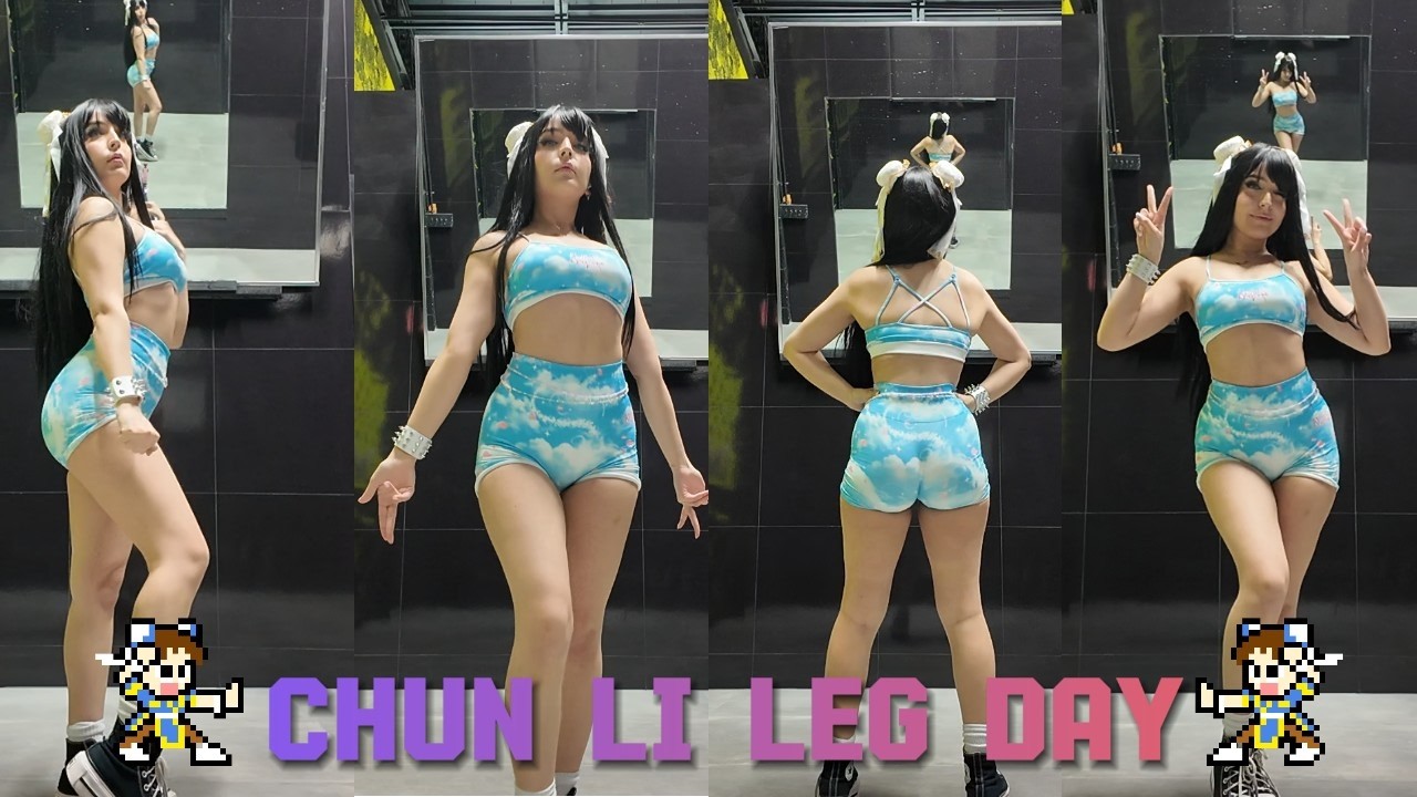chun li leg day work out | quads, glutes and legs