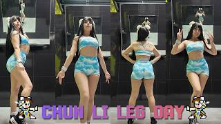 chun li leg day work out | quads, glutes and legs