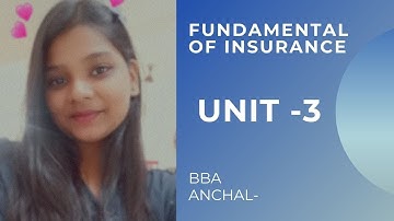 INSURANCE UNIT 3-NEED, CRITERIA,TYPE (BBA)(PART-2)