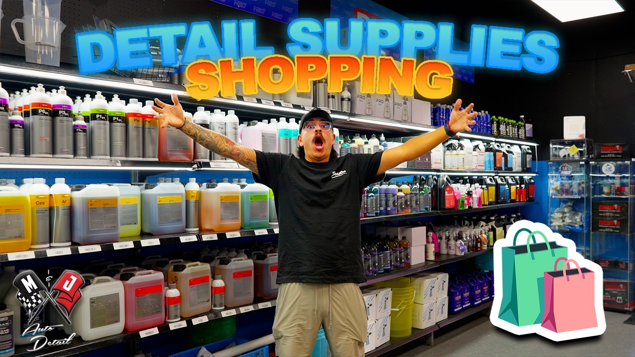 DETAILING SUPPLIES SHOPPING AT H2O DETAIL WITH MJ DETAIL