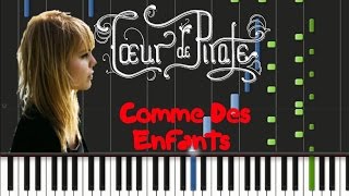 Video thumbnail of "Coeur de Pirate - Comme Des Enfants [Piano Cover Tutorial] (♫)"