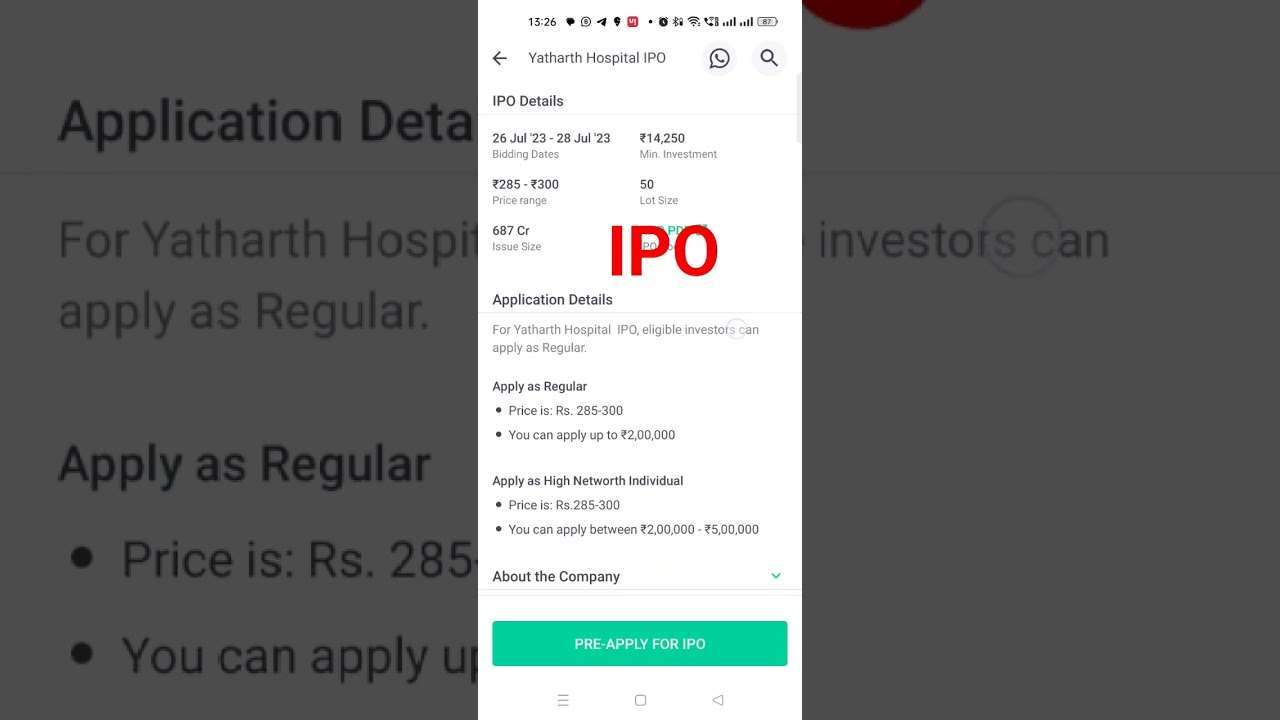 yatharth hospital ipo 