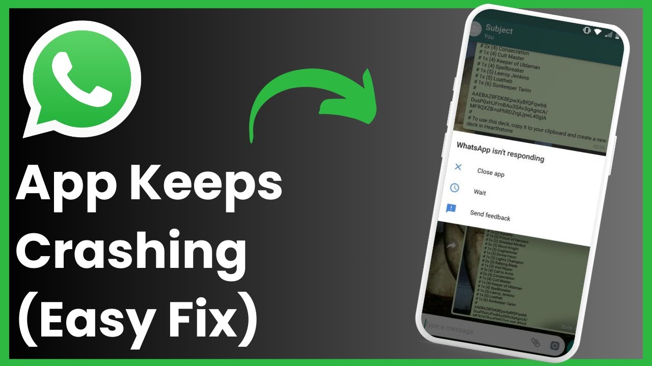 How To Fix WhatsApp Keeps Crashing ! - YouTube