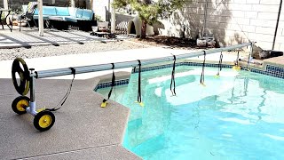 VINGLI 14 Feet Pool Cover Reel Set Pool Solar Cover Reel for Inground Swimming  Pool, Aluminum Solar Swimming Inground Cover Blanket Reel (Upgrade)Brand:  VINGLI 