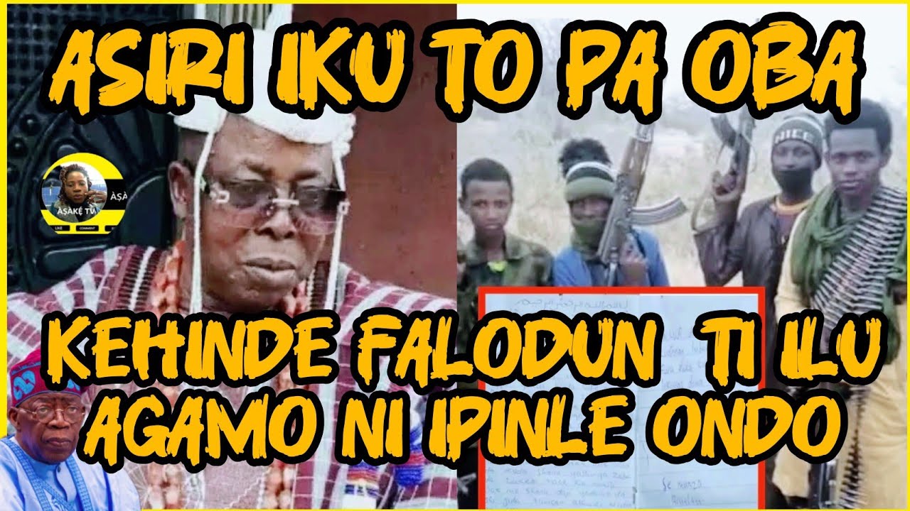 ASIRI IKU TO PA OBA FALODUN OBA ILU AGAMO PADA TU O 22/2/26