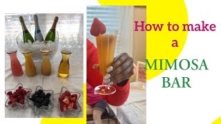 How to make a mimosa bar