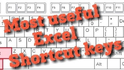 Most useful Excel shortcuts key- part 1-Excel shortcuts