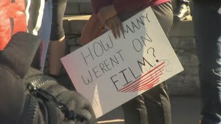 Protest of Greenville County Sheriff's Office in downtown Greenville