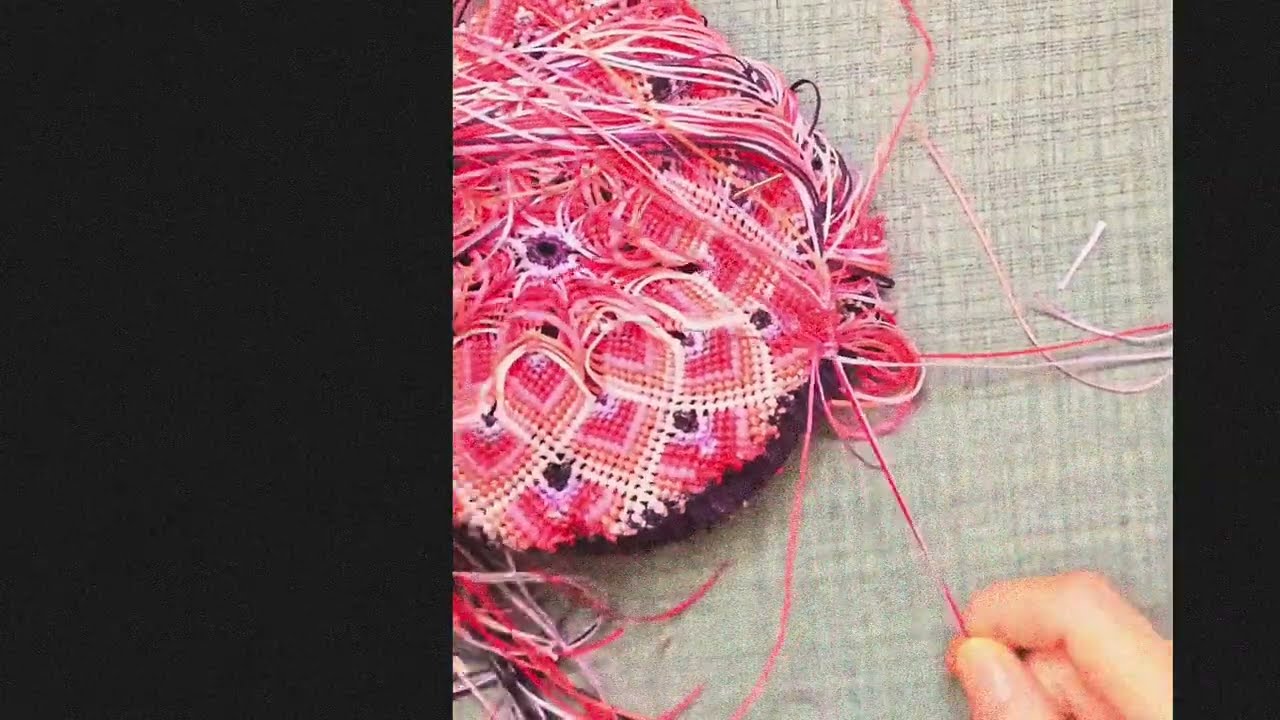 Part 6 in under 3 minutes.İf only 🤣 Full length tutorial available!! How to make a #macrame #mandala