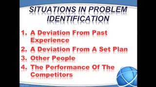 problem identification and formulation