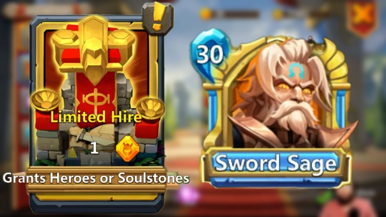 Rolling Hero Crystals for Sword Sage Castle Clash YouTube