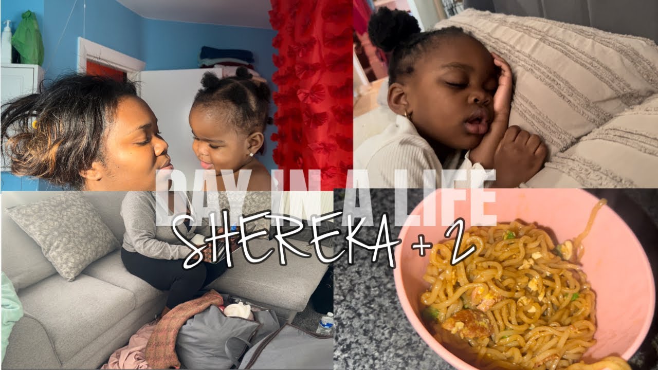 DAY IN A LIFE WITH SHEREKA ALSINA + 2 | THROWING AWAY OLD CLOTHES | MADE STIR FRY NOODLES..
