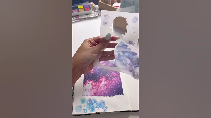 Purple Journal #journal #shorts #scrapbooking #shortsvideo #asmr #viral #purple #creative #anime