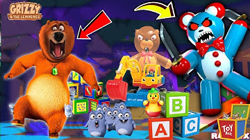 The grizzly & The Lemmings  ESCAPE THE TOY STORE OBBY! Ni Roblox 😱 | Bulbule and MotaBhalu