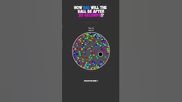 Guess how big it gets! #satisfying #coding #bouncingball #viral #python #asmr