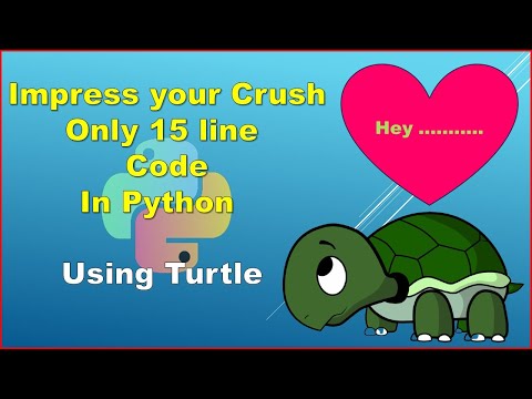 #heart #crush Make heart in python. only 15 line code.