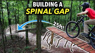 Building a weird “Spinal Gap” Jump and Huge Berm! // Subscriber Trail pt. 5