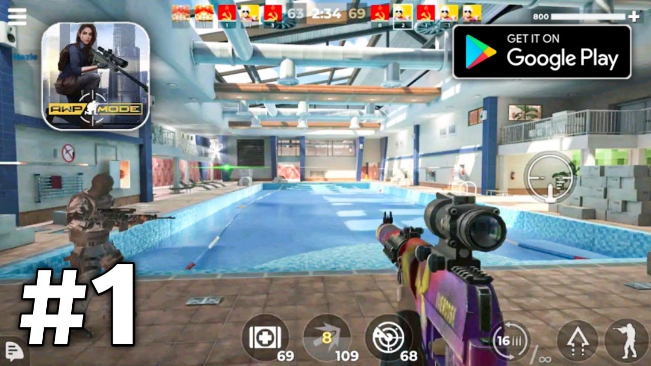 AWP Mode- Online PVP Sniping Walkthrough Gameplay (Android & ios)