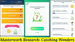 Masterwork Research: Catching Wonders Rewards in Pokemon Go | Masterball Special Research May 2024